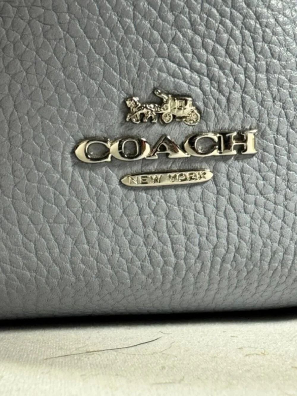 COACH Campus Backpack 23 Pebbled Leather #31032, Blue/Periwinkle (RARE) & SHW